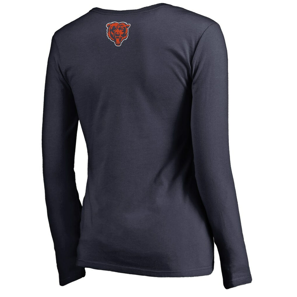 Chicago Bears Women's Monsters Long Sleeve V-Neck T-Shirt | NFL Discount