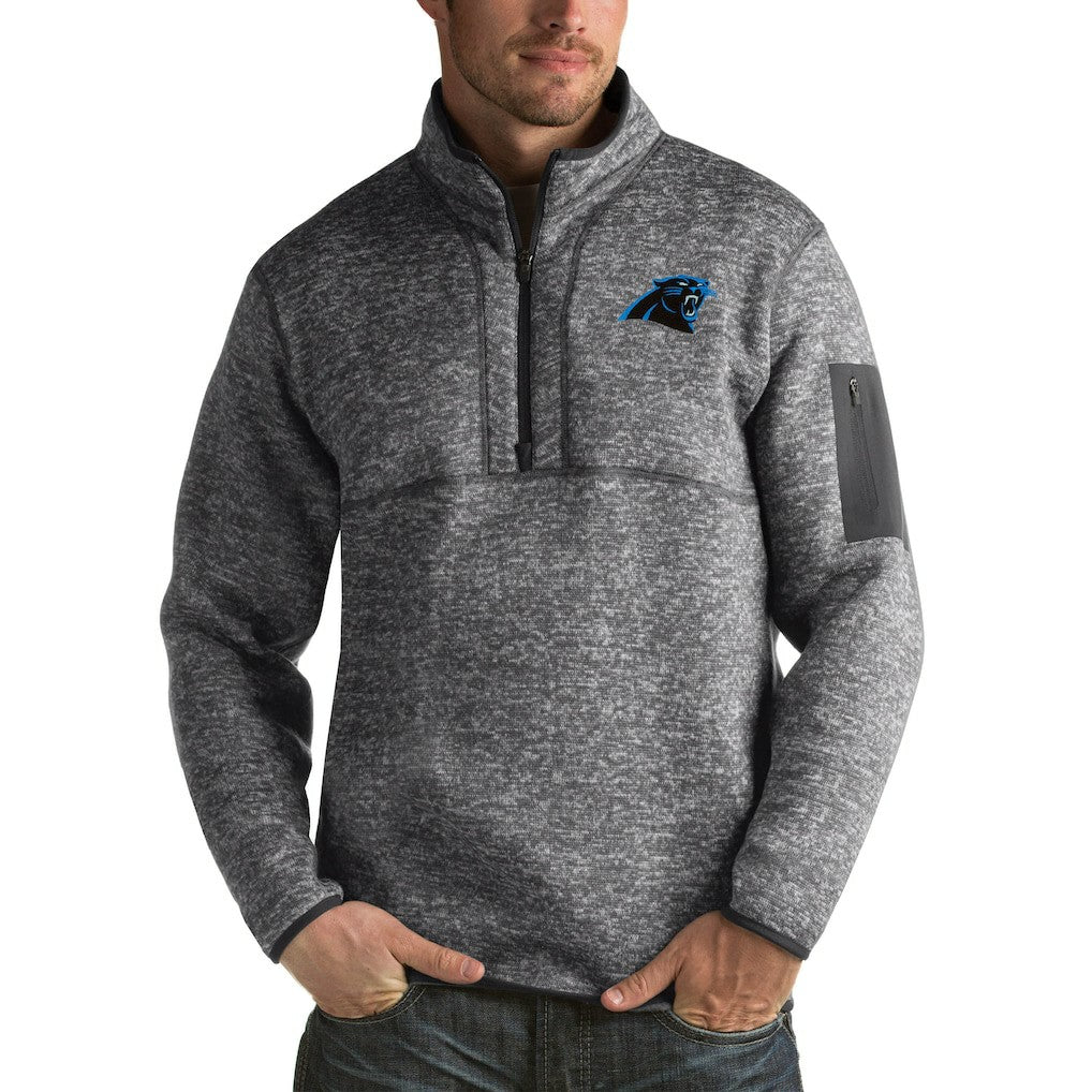 Carolina Panthers Antigua Fortune Big & Tall Quarter-Zip Pullover Jacket | NFL Hot