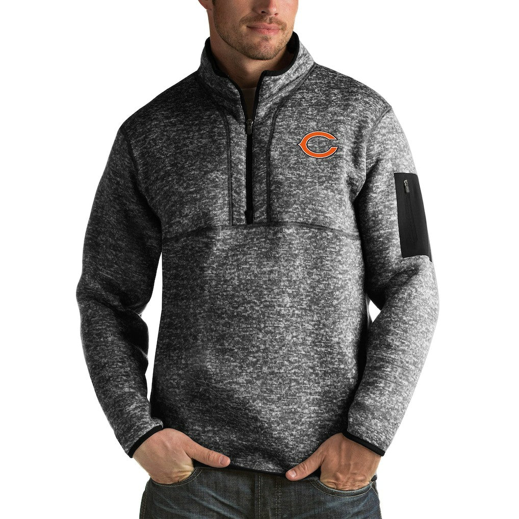 Chicago Bears Antigua Fortune Big & Tall Quarter-Zip Pullover Jacket | NFL Near me