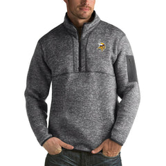 Minnesota Vikings Antigua Fortune Big & Tall Quarter-Zip Pullover Jacket | NFL Online