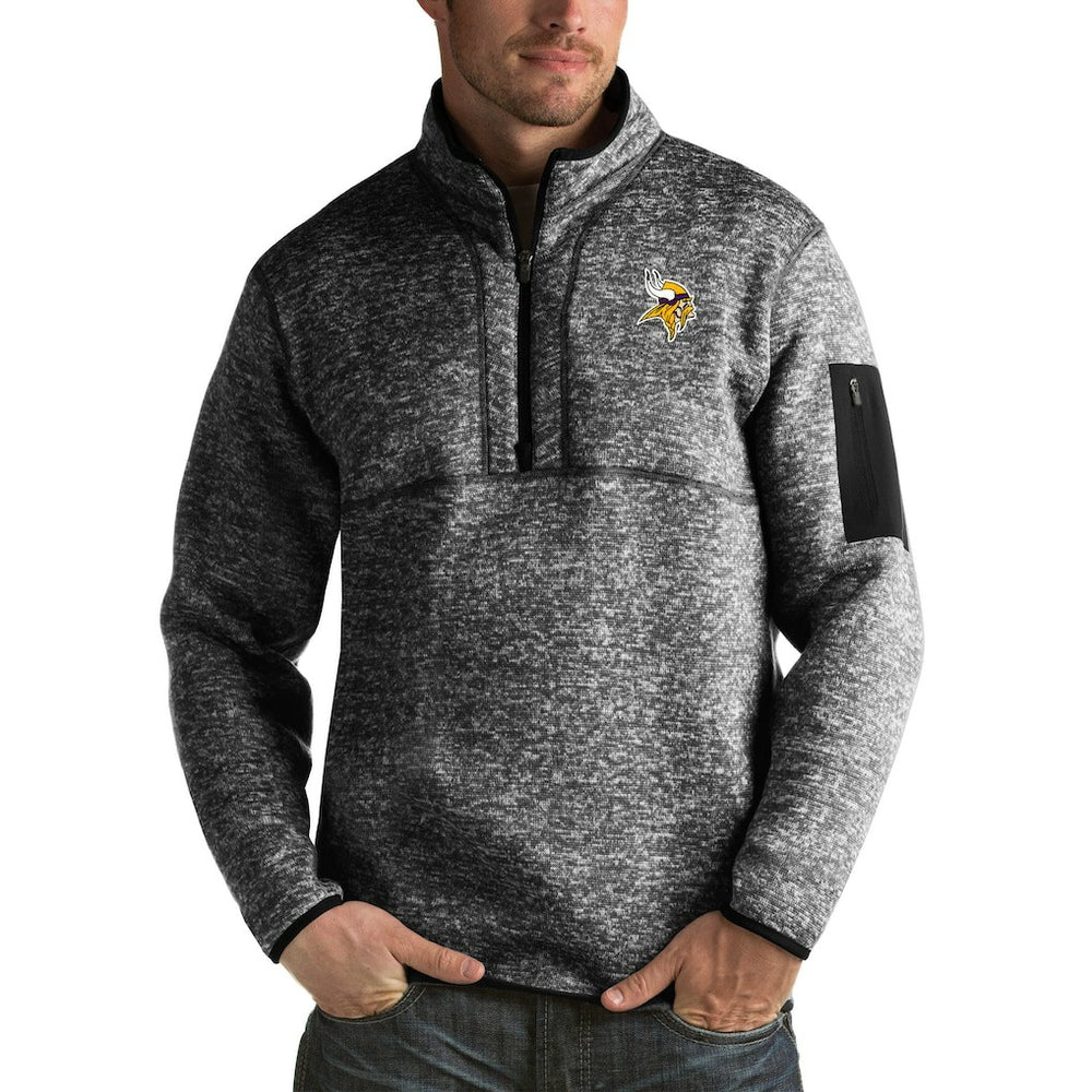 Minnesota Vikings Antigua Fortune Big & Tall Quarter-Zip Pullover Jacket | NFL Online
