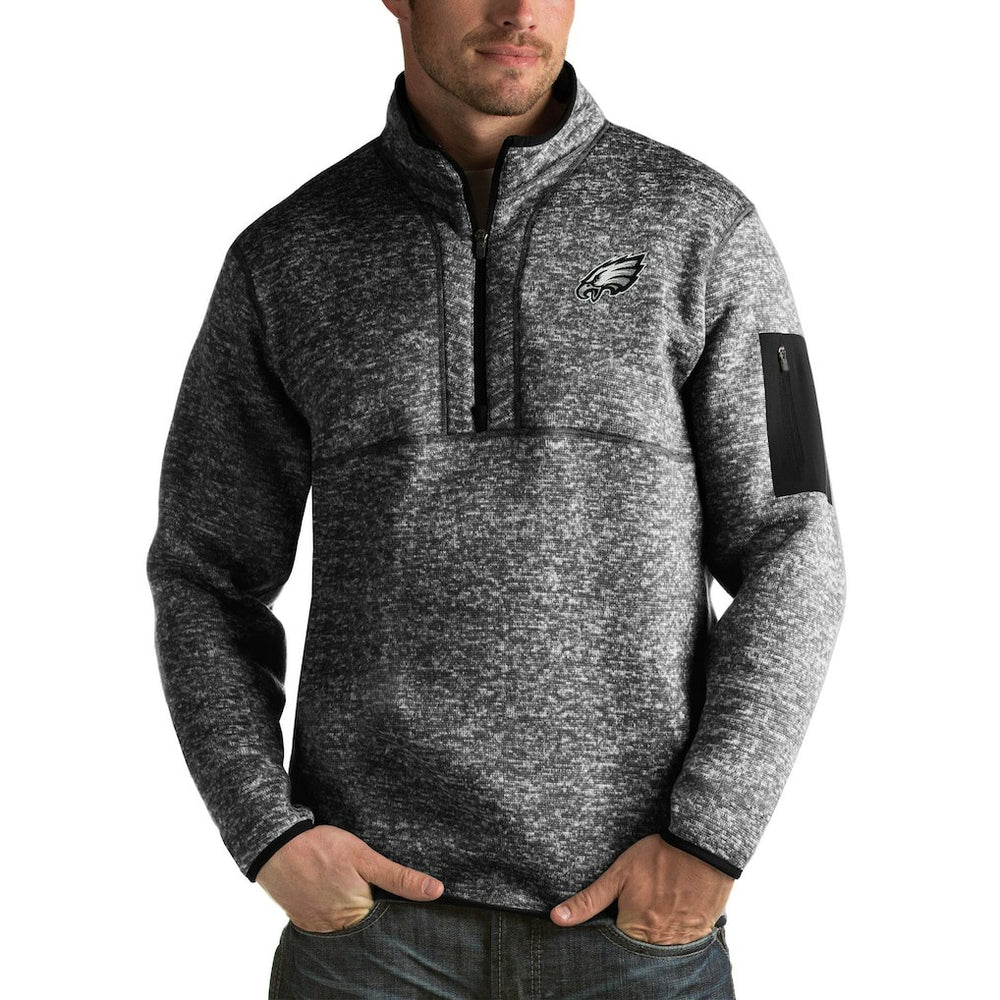 Philadelphia Eagles Antigua Fortune Big & Tall Quarter-Zip Pullover Jacket | NFL Hot
