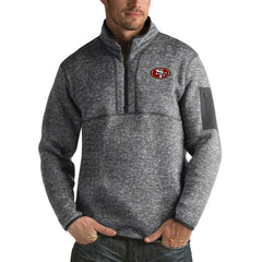San Francisco 49ers Antigua Fortune Big & Tall Quarter-Zip Pullover Jacket | NFL Outlet