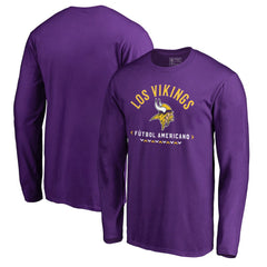 Minnesota Vikings Futbol Americano Long Sleeve T-Shirt | NFL Outlet