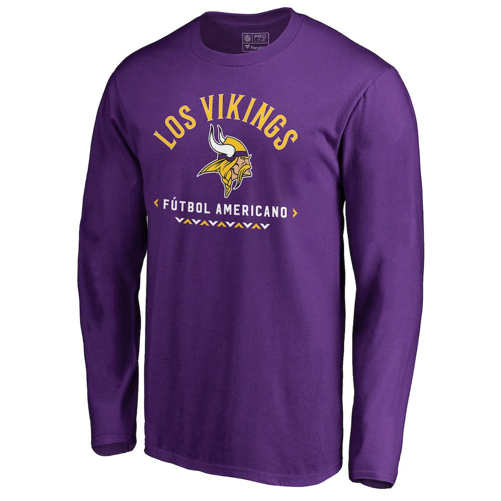 Minnesota Vikings Futbol Americano Long Sleeve T-Shirt | NFL Outlet