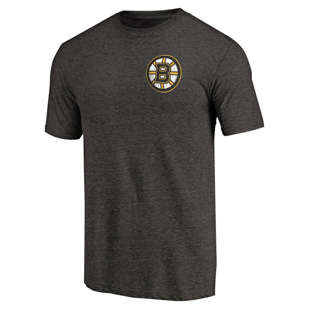 Boston Bruins Primary Logo Left Chest Distressed Tri-Blend T-Shirt -  NHL T-shirts