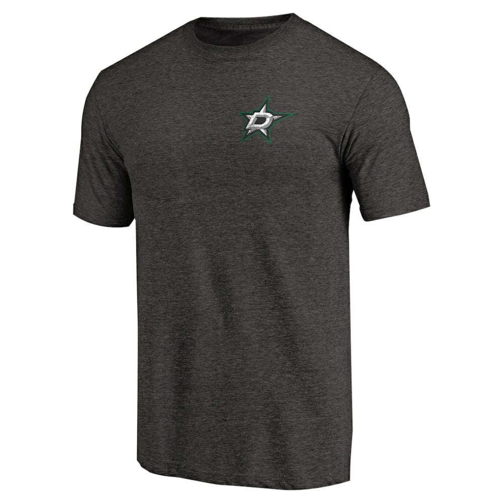 Dallas Stars Primary Logo Left Chest Distressed Tri-Blend T-Shirt -  NHL T-shirts