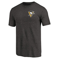 Pittsburgh Penguins Primary Logo Left Chest Distressed Tri-Blend T-Shirt -  NHL T-shirts