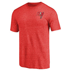 Tampa Bay Buccaneers Primary Logo Left Chest Distressed Tri-Blend T-Shirt | NFL Online