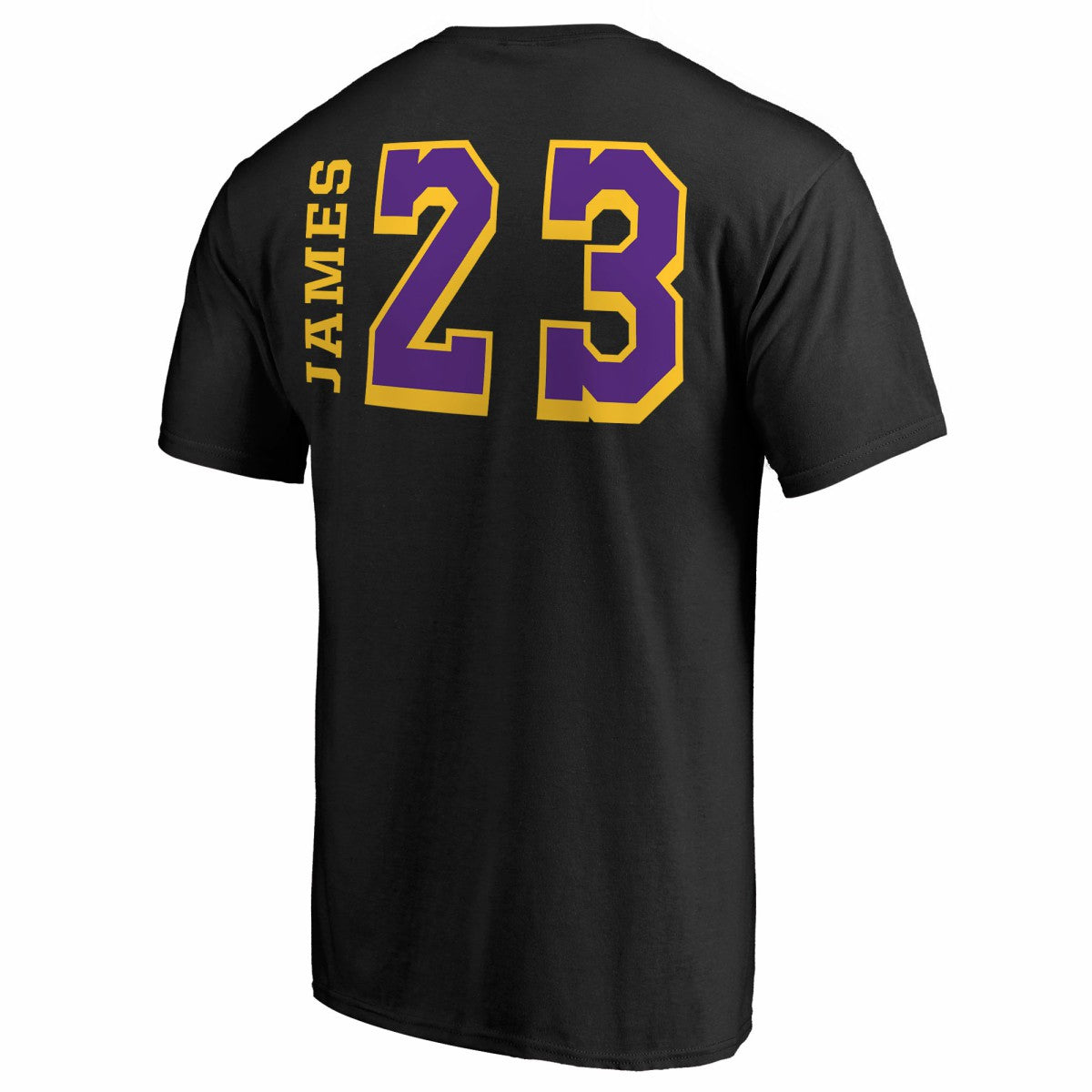 Black LeBron James Los Angeles Lakers Sidesweep Name & Number T-Shirt | NBA