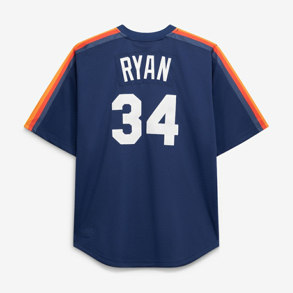 Nolan Ryan Houston Astros Mitchell & Ness Cooperstown Collection Big & Tall Mesh Batting Practice Jersey - MLB Jerseys