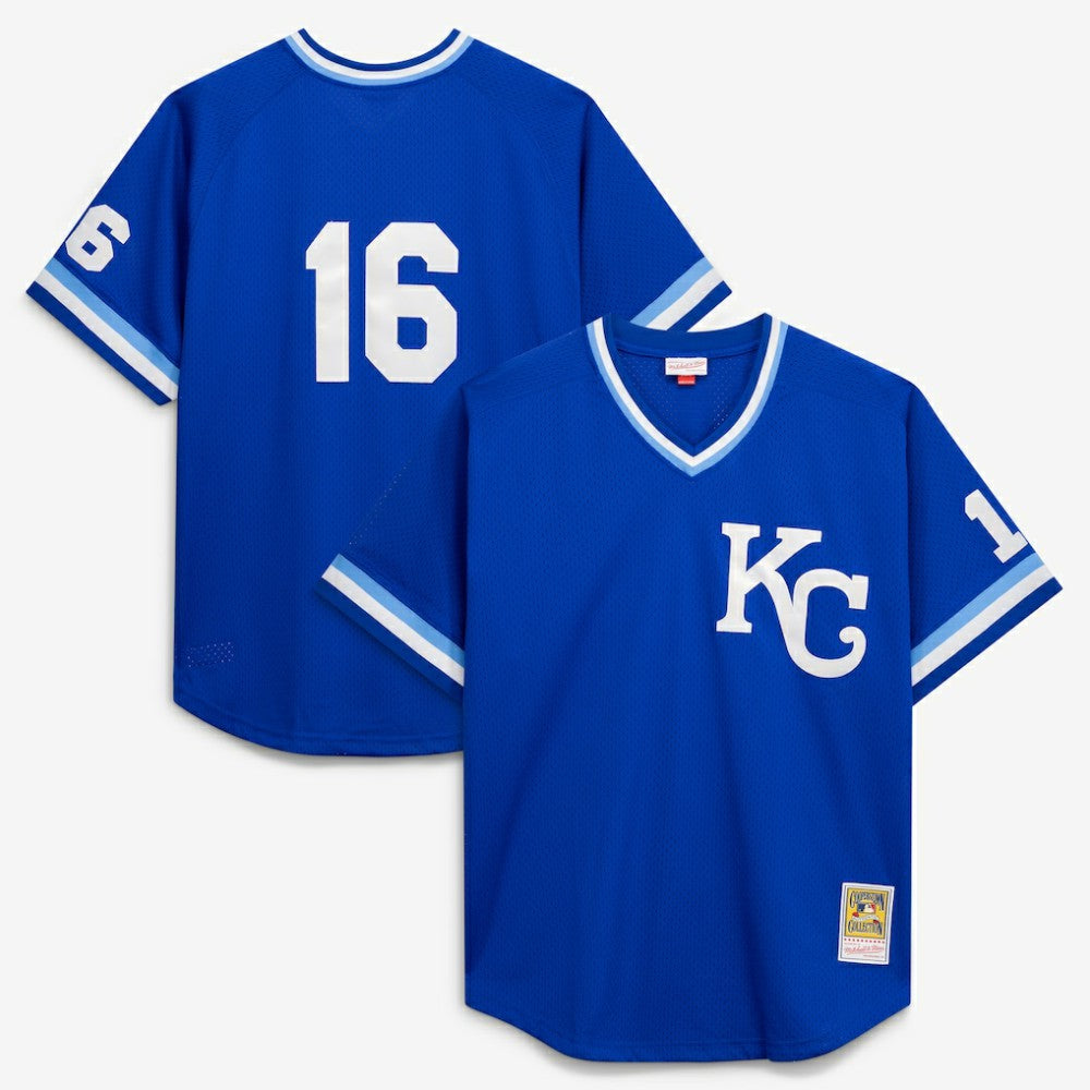 Bo Jackson Kansas City Royals Mitchell & Ness Cooperstown Collection Big & Tall Mesh Batting Practice Jersey - MLB Jerseys