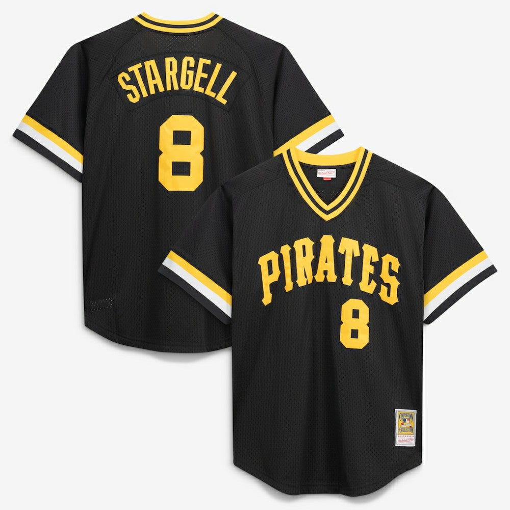 Willie Stargell Pittsburgh Pirates Mitchell & Ness Cooperstown Collection Big & Tall Mesh Batting Practice Jersey - MLB Jerseys