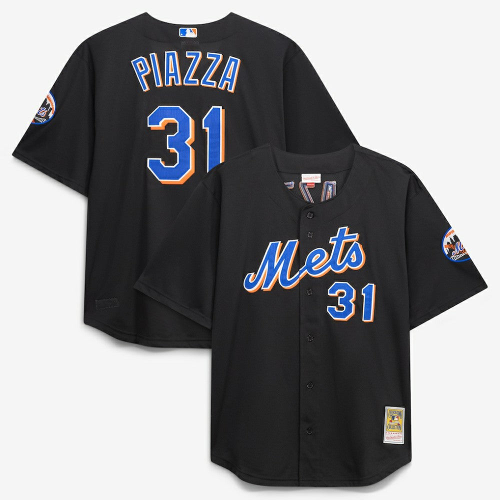 Mike Piazza New York Mets Mitchell & Ness Big & Tall Cooperstown Mesh Batting Practice Jersey - MLB Jerseys