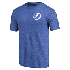 Tampa Bay Lightning Primary Logo Left Chest Distressed Tri-Blend T-Shirt -  NHL T-shirts