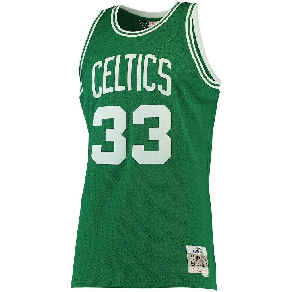 Kelly Green Larry Bird Boston Celtics 1985/86 Big & Tall Hardwood Classics Swingman Jersey | NBA