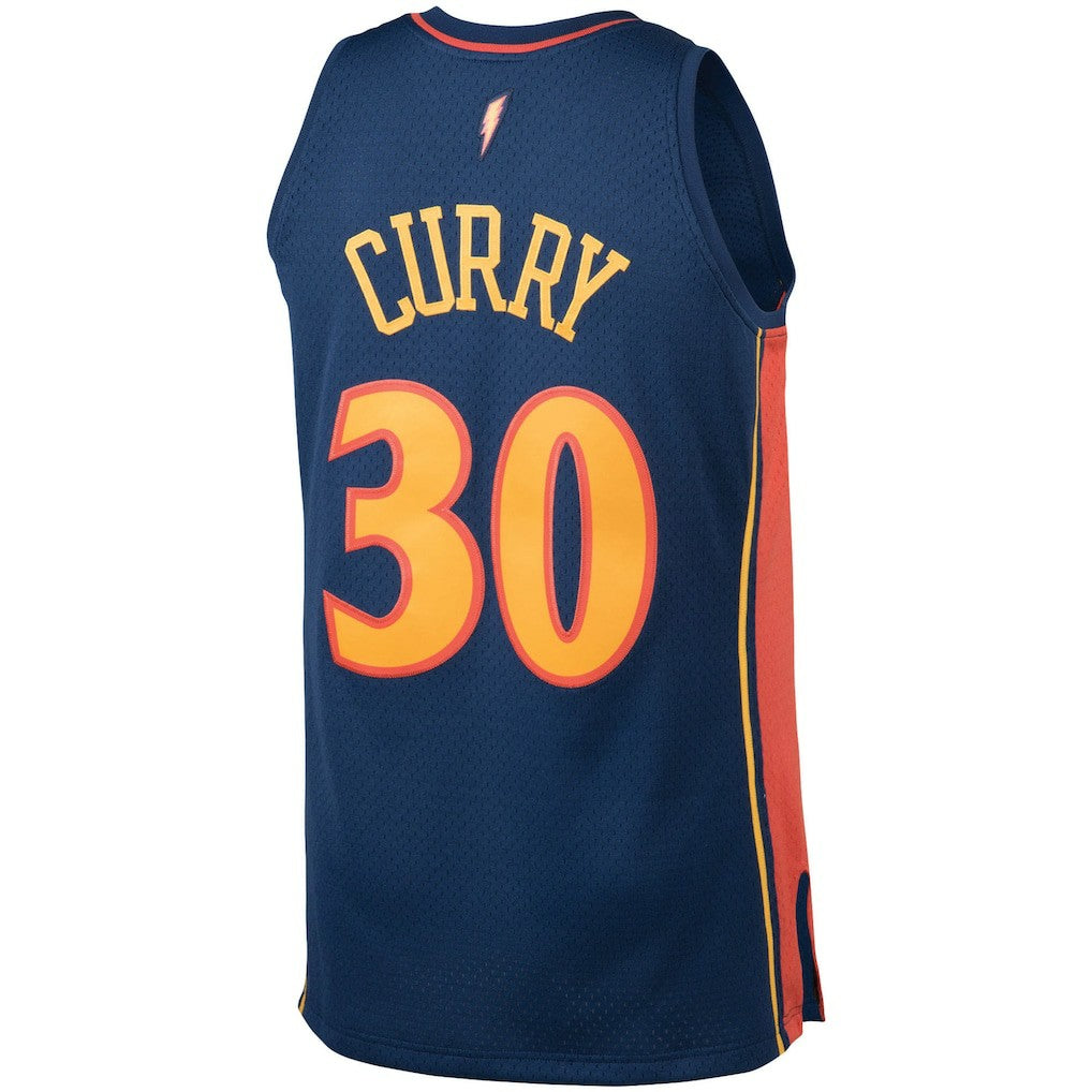 Navy Stephen Curry Golden State Warriors 2009/10 Big & Tall Hardwood Classics Swingman Jersey sale | NBA