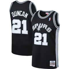 Black Tim Duncan San Antonio Spurs 1998/99 Big & Tall Hardwood Classics Swingman Jersey | NBA