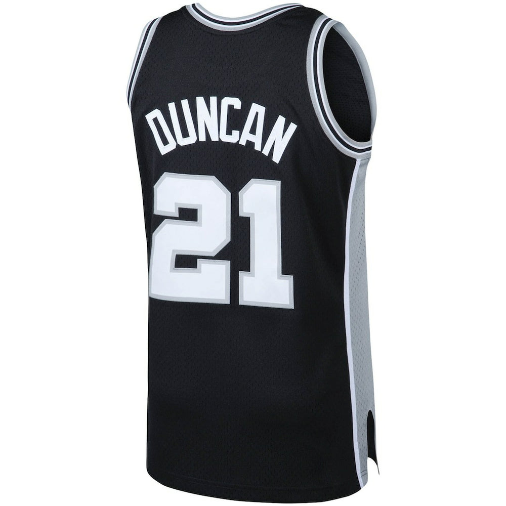 Black Tim Duncan San Antonio Spurs 1998/99 Big & Tall Hardwood Classics Swingman Jersey | NBA