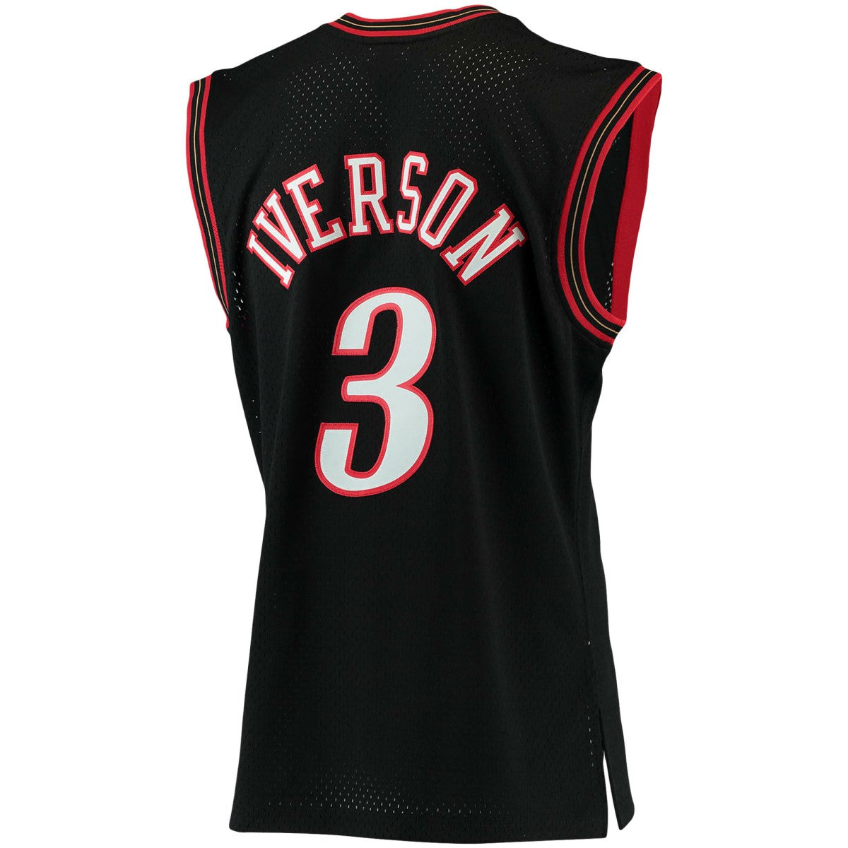 Black Allen Iverson Philadelphia 76ers 2000/01 Big & Tall Hardwood Classics Swingman Jersey | NBA