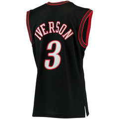 Black Allen Iverson Philadelphia 76ers 2000/01 Big & Tall Hardwood Classics Swingman Jersey | NBA