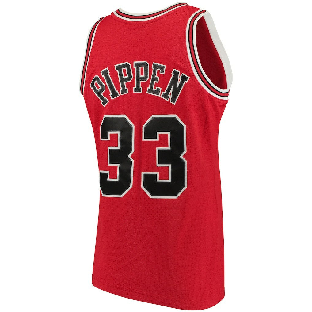 Red Scottie Pippen Chicago Bulls 1997/98 Big & Tall Hardwood Classics Swingman Jersey sale | NBA