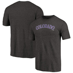 Colorado Rockies Team Wordmark Tri-Blend T-Shirt - MLB T-shirts