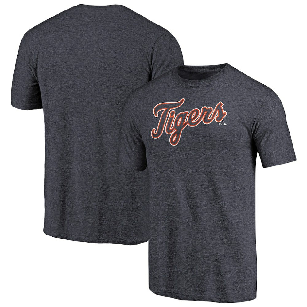 Detroit Tigers Team Wordmark Tri-Blend T-Shirt - MLB T-shirts