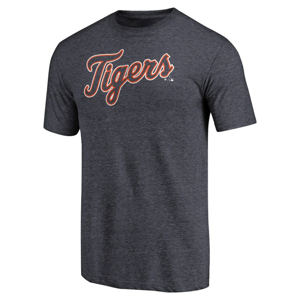 Detroit Tigers Team Wordmark Tri-Blend T-Shirt - MLB T-shirts