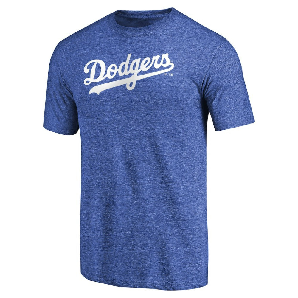 Los Angeles Dodgers Team Wordmark Tri-Blend T-Shirt - MLB T-shirts