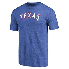 Texas Rangers Team Wordmark Tri-Blend T-Shirt - MLB T-shirts