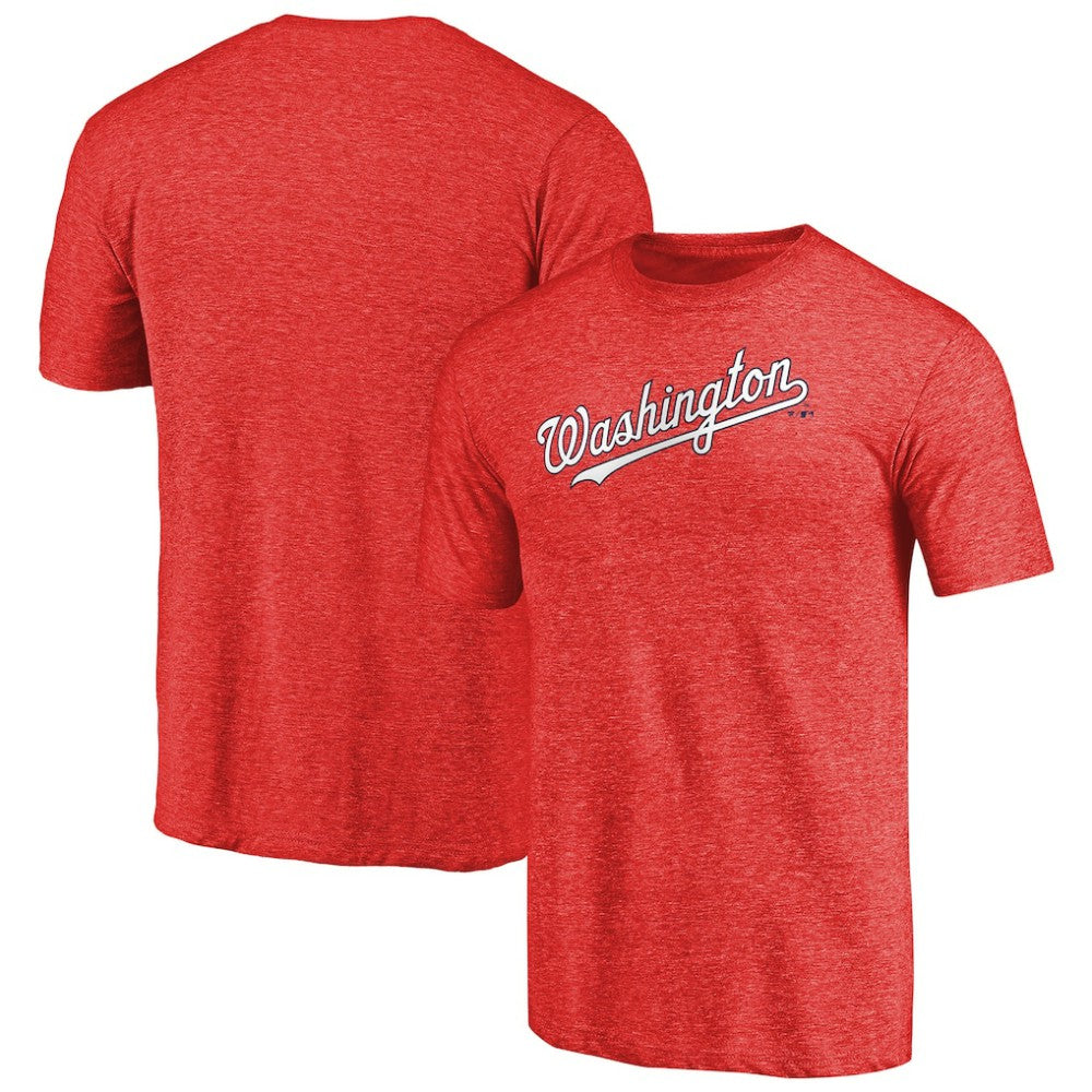 Washington Nationals Team Wordmark Tri-Blend T-Shirt - MLB T-shirts