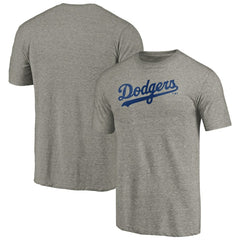 Los Angeles Dodgers Team Wordmark Tri-Blend T-Shirt - MLB T-shirts