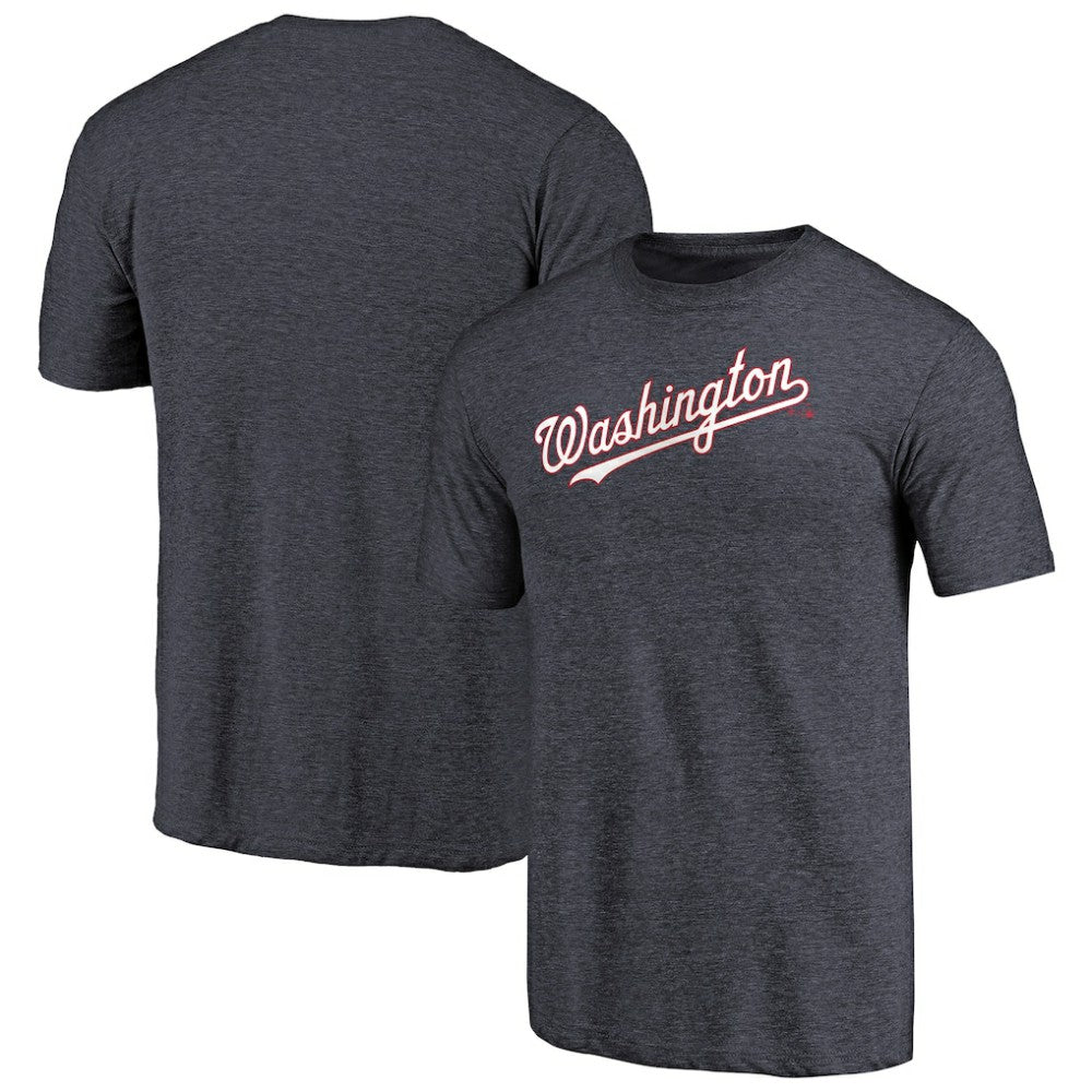Washington Nationals Team Wordmark Tri-Blend T-Shirt - MLB T-shirts