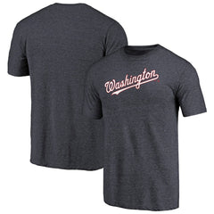Washington Nationals Team Wordmark Tri-Blend T-Shirt - MLB T-shirts