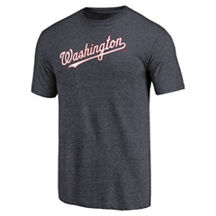 Washington Nationals Team Wordmark Tri-Blend T-Shirt - MLB T-shirts