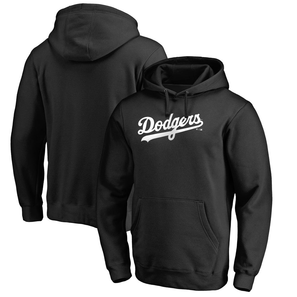Los Angeles Dodgers Official Wordmark Fitted Pullover Hoodie - MLB Hoodies