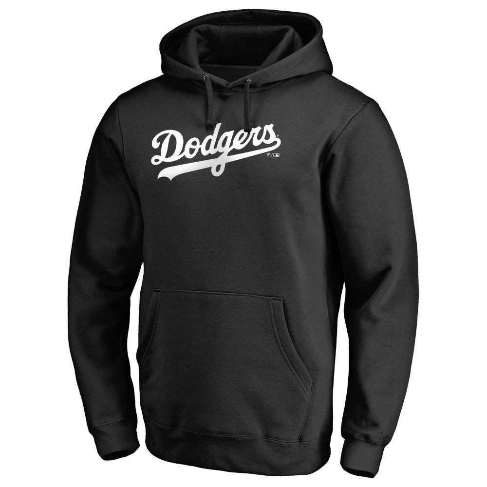 Los Angeles Dodgers Official Wordmark Fitted Pullover Hoodie - MLB Hoodies