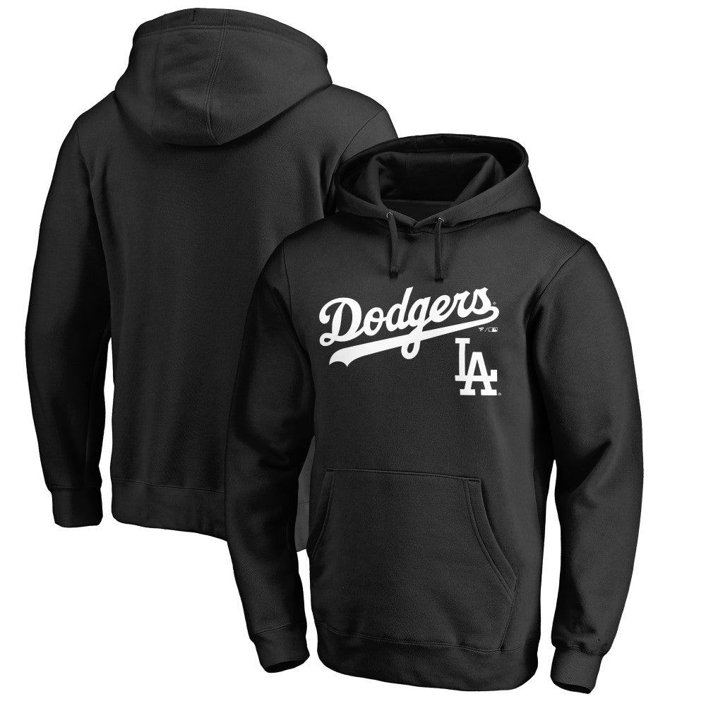 Los Angeles Dodgers Team Lockup Fitted Pullover Hoodie - MLB Hoodies
