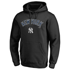New York Yankees Team Lockup Fitted Pullover Hoodie - MLB Hoodies