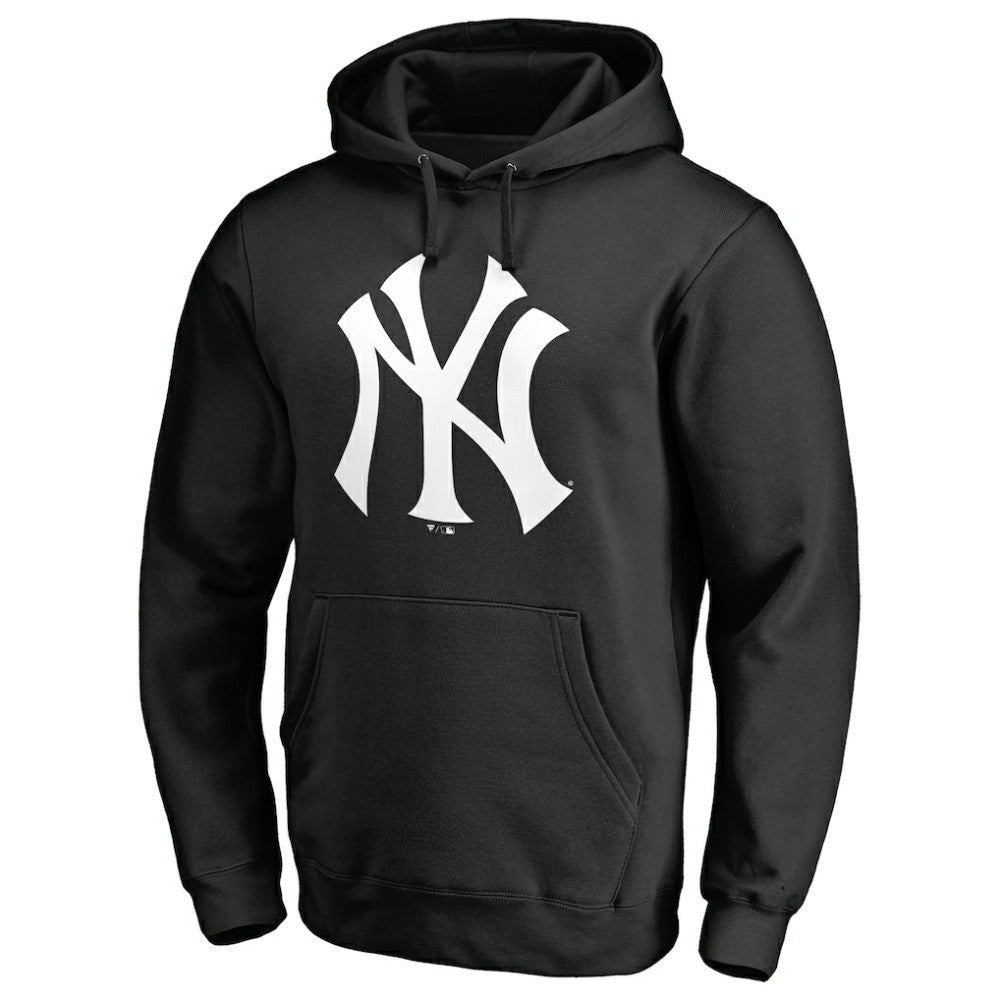 New York Yankees Official Logo Fitted Pullover Hoodie - MLB Hoodies