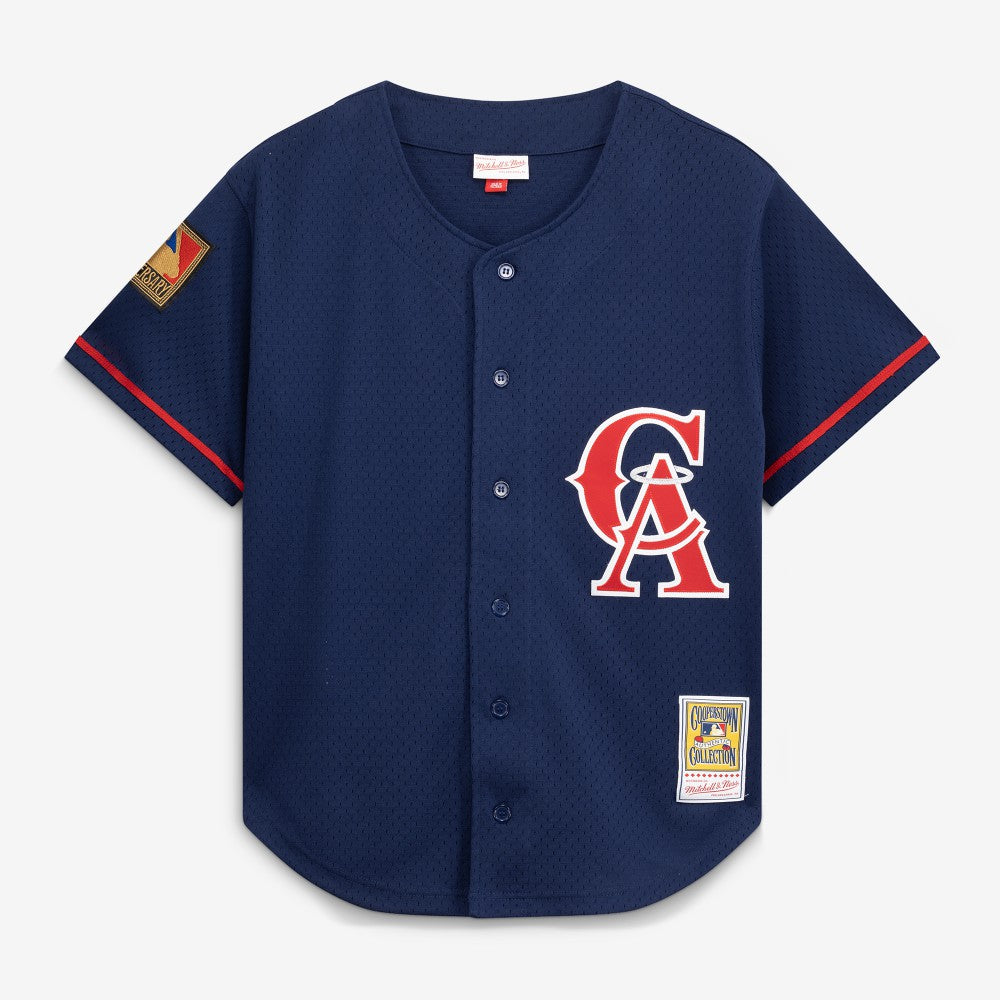 Bo Jackson California Angels Mitchell & Ness Cooperstown Collection Mesh Batting Practice Button-Up Jersey - MLB Jerseys