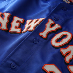 Mike Piazza New York Mets Mitchell & Ness Cooperstown Collection Mesh Batting Practice Button-Up Jersey - MLB Jerseys