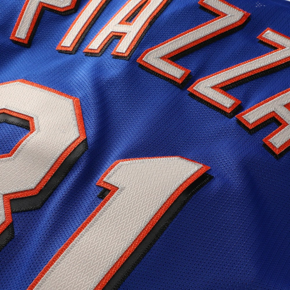 Mike Piazza New York Mets Mitchell & Ness Cooperstown Collection Mesh Batting Practice Button-Up Jersey - MLB Jerseys