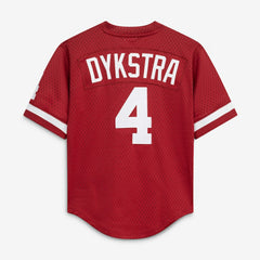 Lenny Dykstra Philadelphia Phillies Mitchell & Ness Youth Cooperstown Collection Mesh Batting Practice Jersey - MLB Jerseys