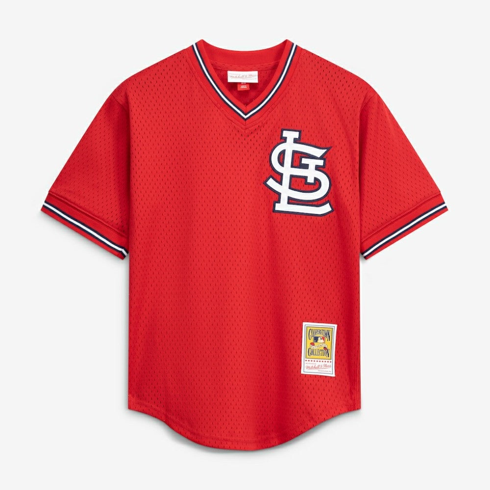 Ozzie Smith St. Louis Cardinals Mitchell & Ness Youth Cooperstown Collection Mesh Batting Practice Jersey - MLB Jerseys