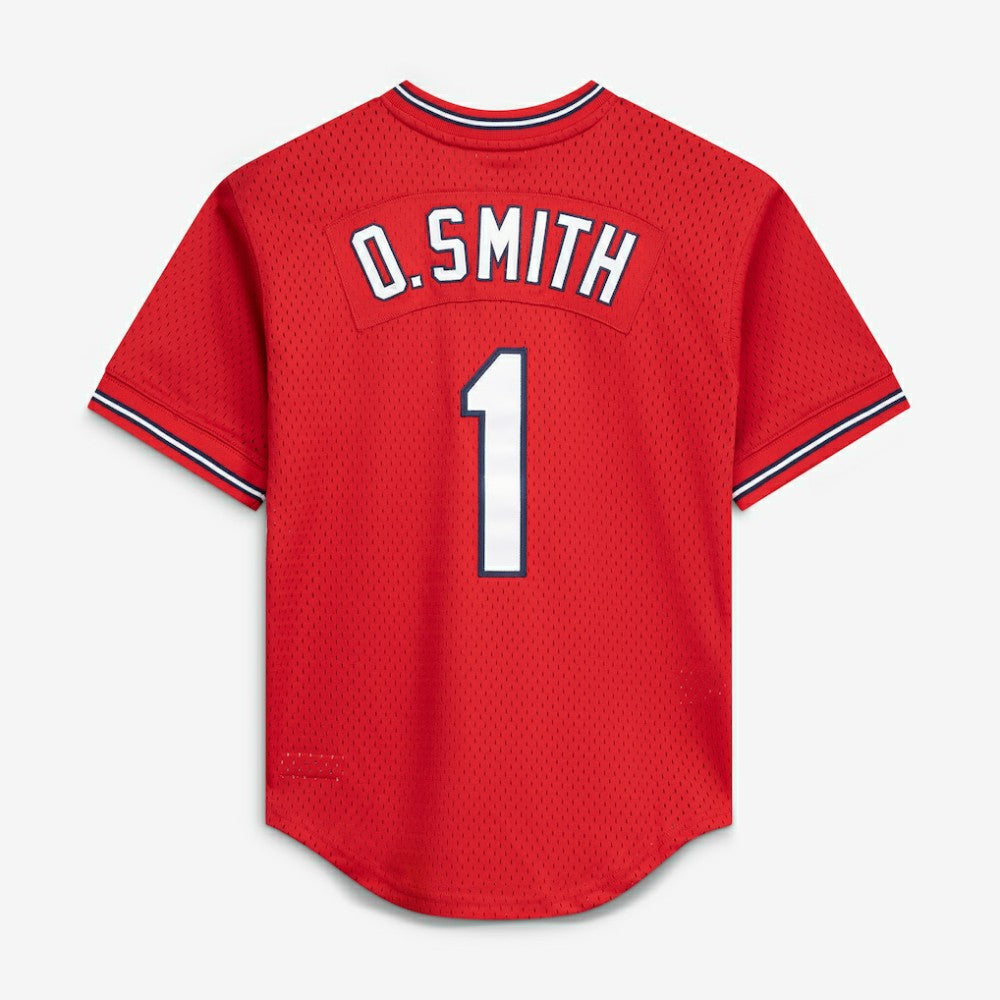 Ozzie Smith St. Louis Cardinals Mitchell & Ness Youth Cooperstown Collection Mesh Batting Practice Jersey - MLB Jerseys