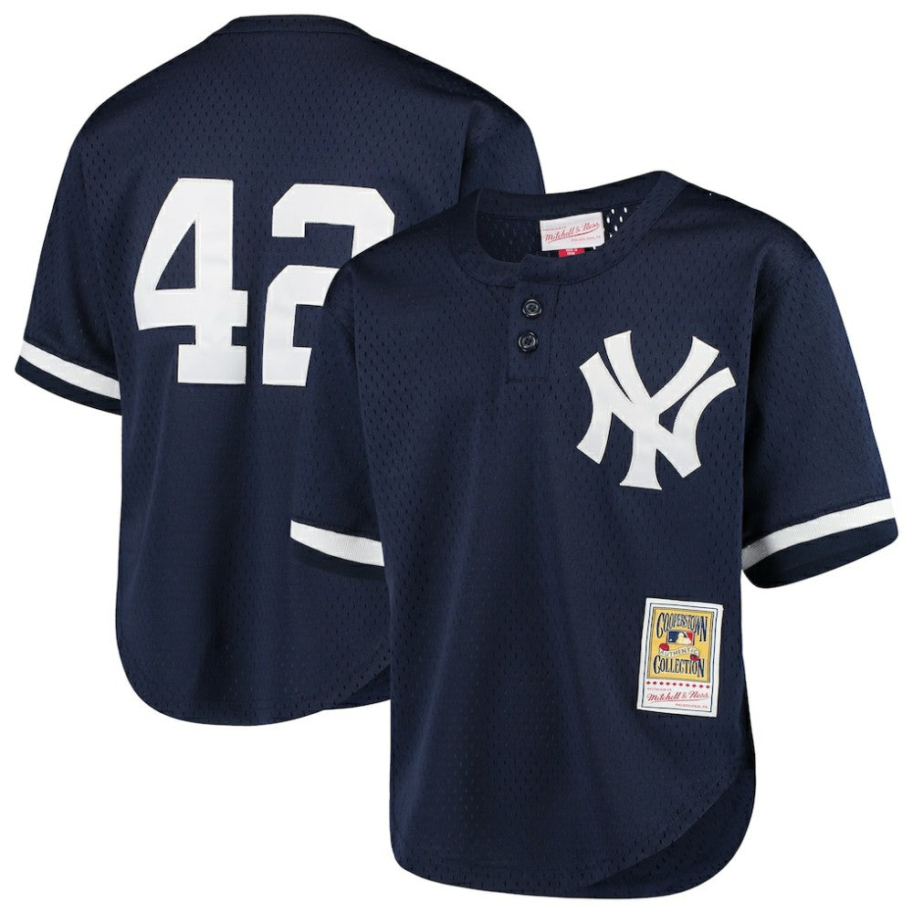 Mariano Rivera New York Yankees Mitchell & Ness Youth Cooperstown Collection Mesh Batting Practice Jersey - MLB Jerseys