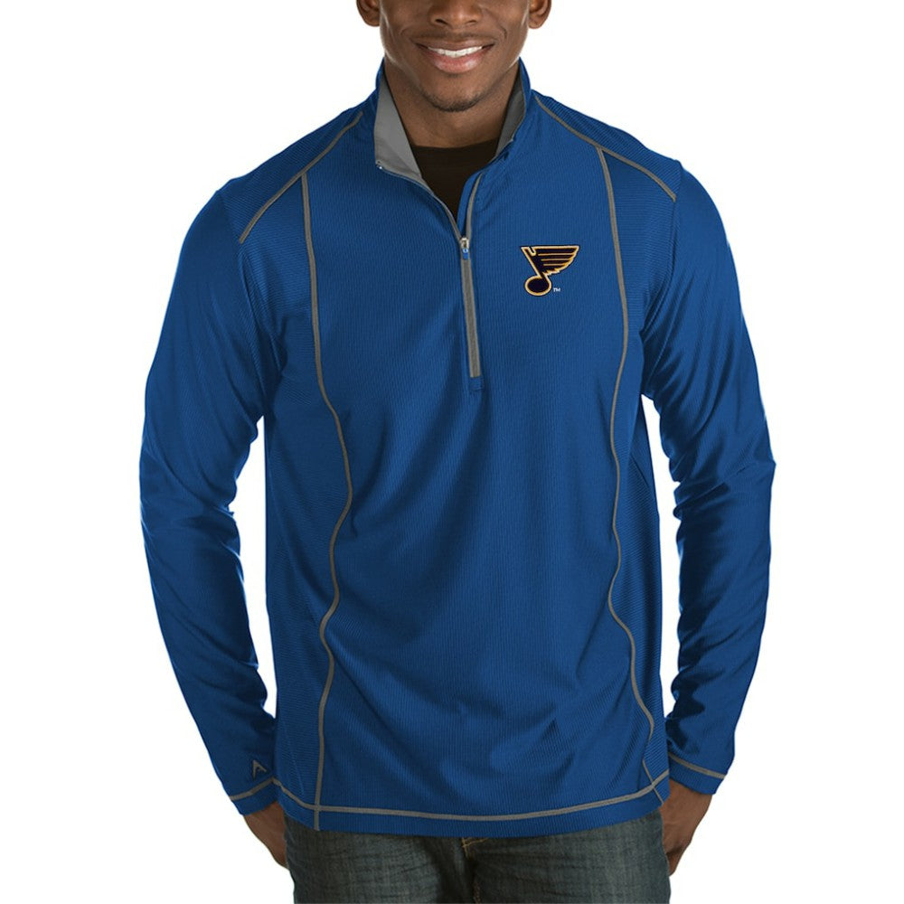 St. Louis Blues Antigua Tempo Desert Dry Half-Zip Pullover Jacket -  NHL Pullover
