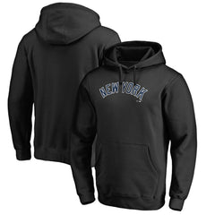 New York Yankees Official Wordmark Fitted Pullover Hoodie - MLB Hoodies